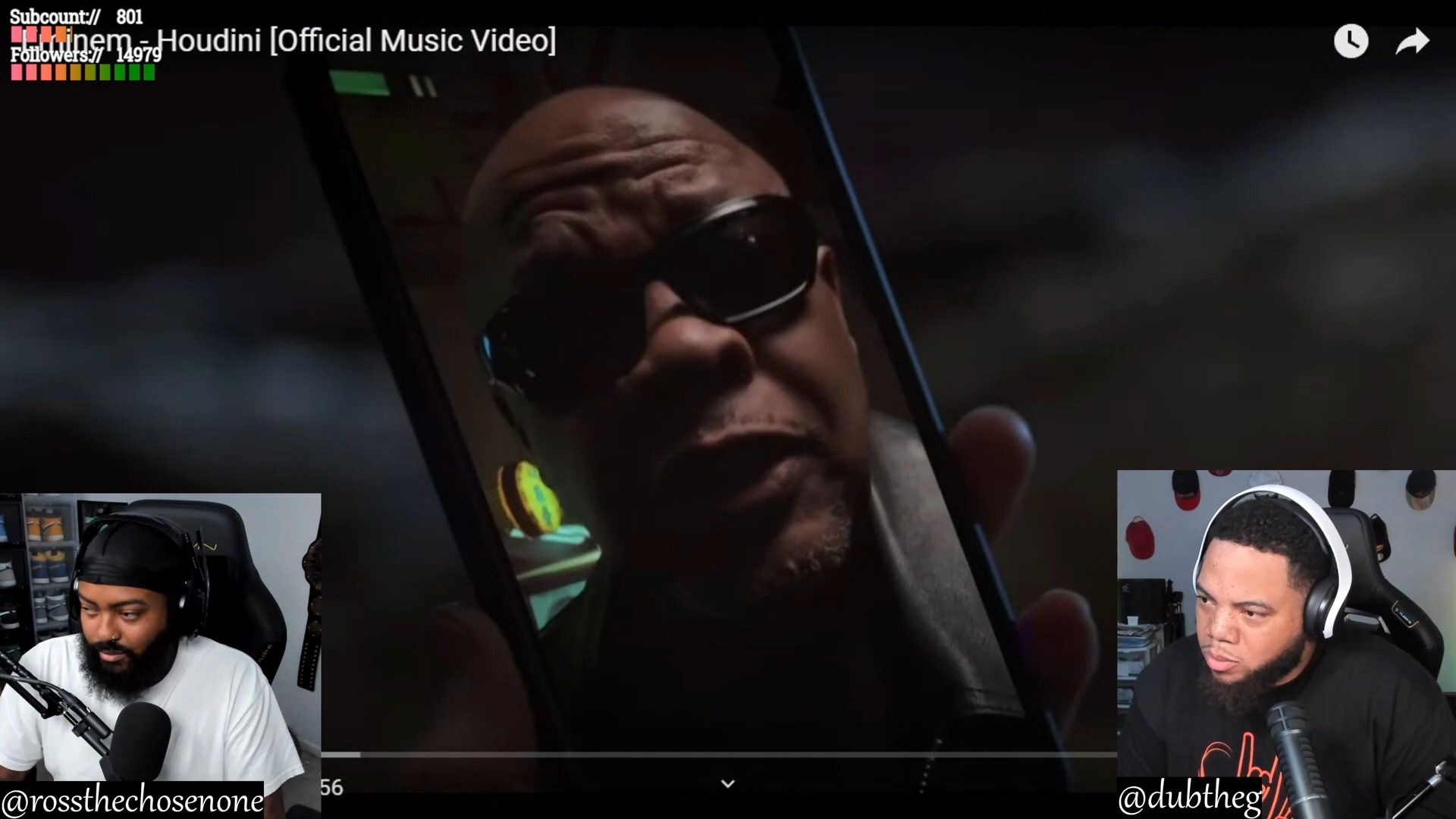 反应视频 欧美博主看姆爷新歌| eminem - houdini