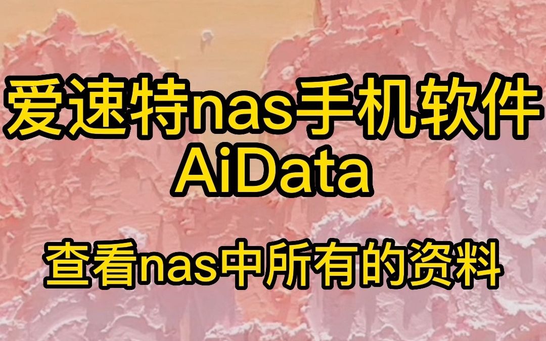 【AiData】查看nas里的全部文件哔哩哔哩bilibili