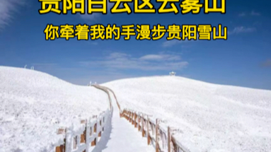 [图]贵阳白云区云雾山山上雪很美