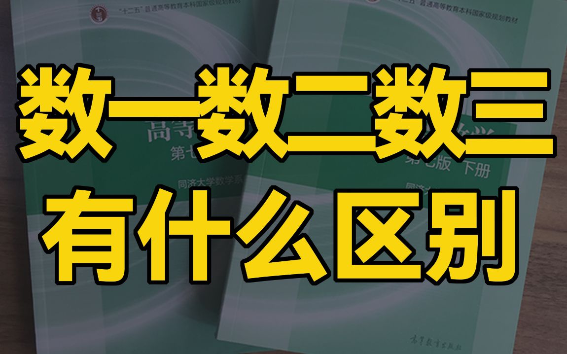 [图]【考研】数一数二数三有啥不一样