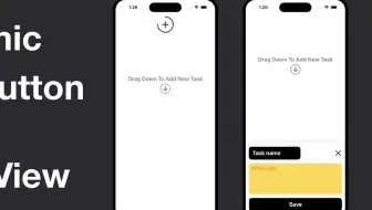 SwiftUI下拉添加待办任务动画
