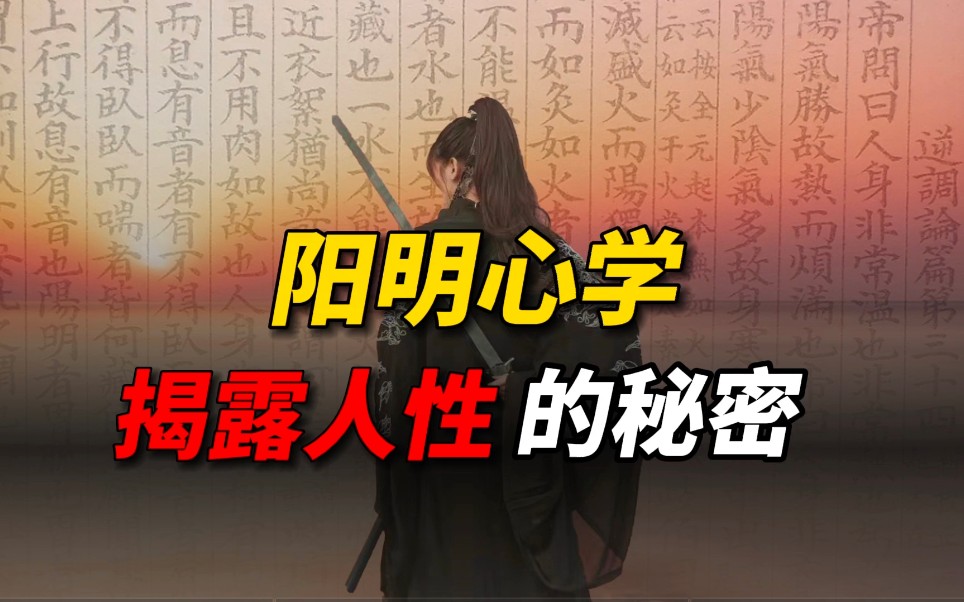 阳明心学:500年来第一圣学,彻底解开了人生与内心的所有奥秘哔哩哔哩bilibili