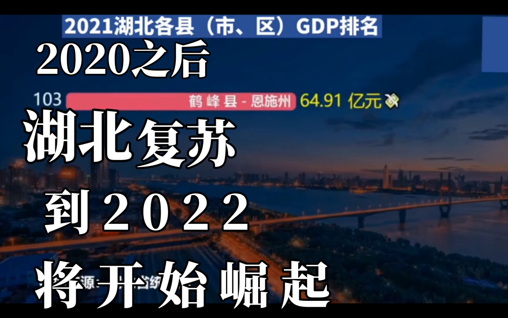 2020湖北各市区县GDP哔哩哔哩bilibili