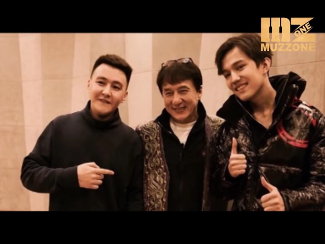 【迪玛希dimash 】哈萨克斯坦新闻2017 与成龙见面!