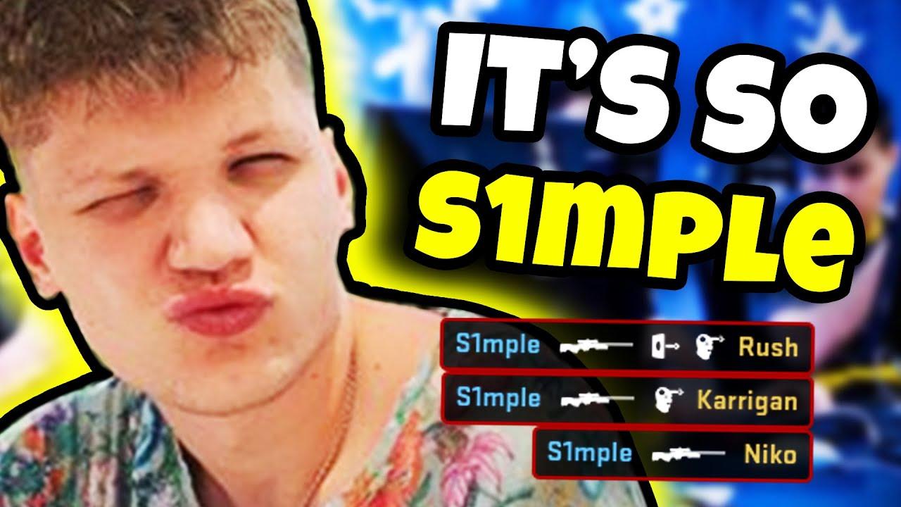 【csgo】s1mple就是不开镜. csgo搞笑&职业时刻