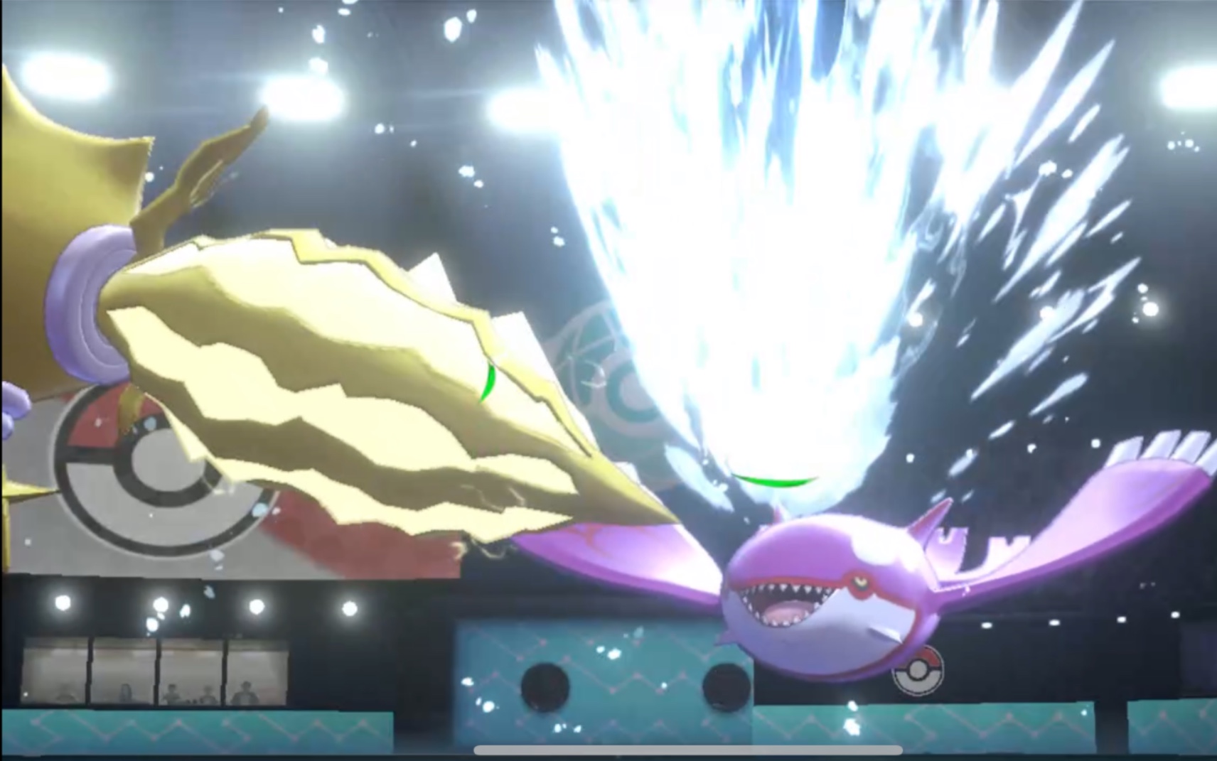 [宝可梦剑盾]盖欧卡:"额啊,吃我喷水"