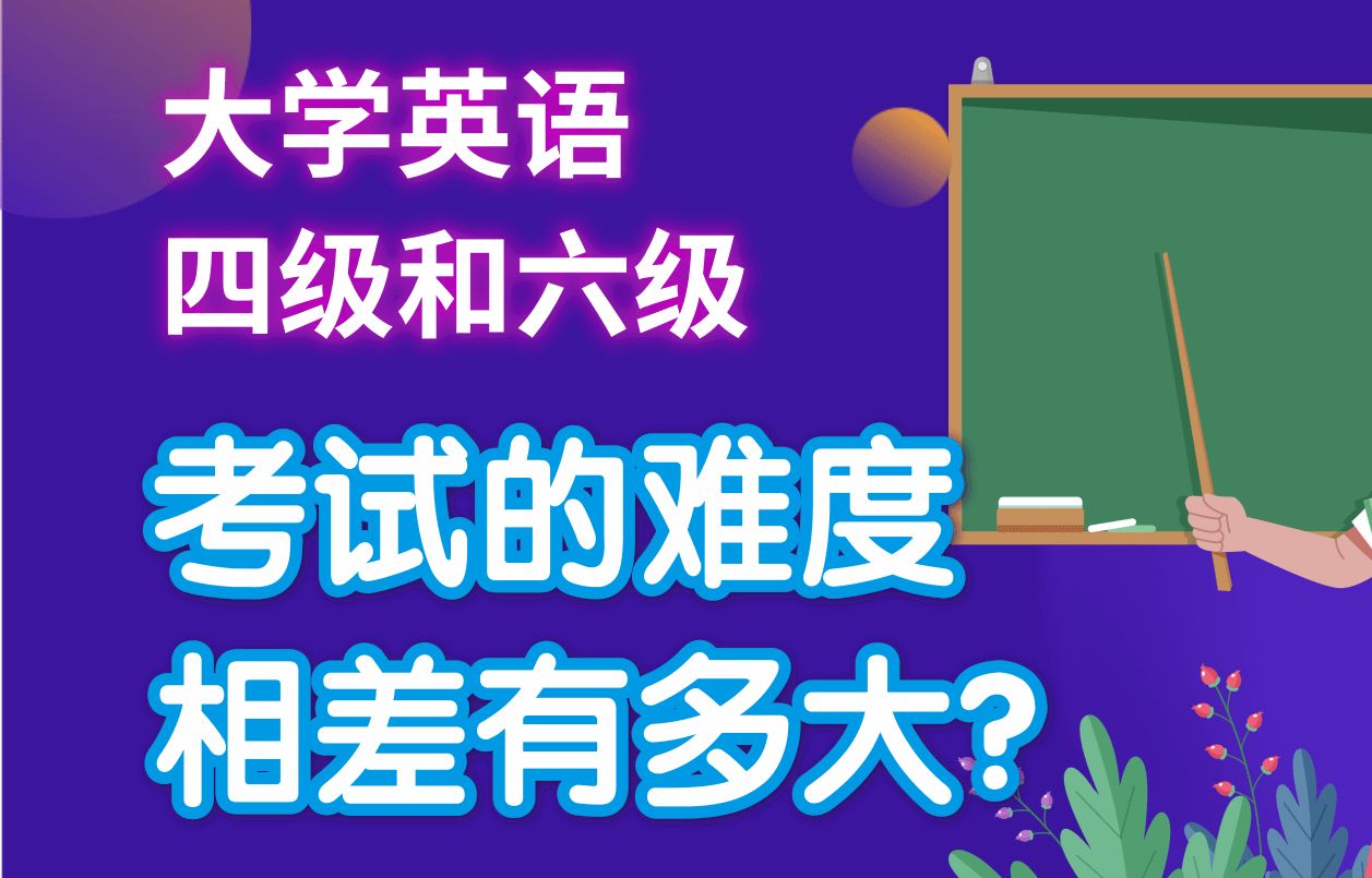 大学英语四级和六级考试的难度相差有多大?哔哩哔哩bilibili