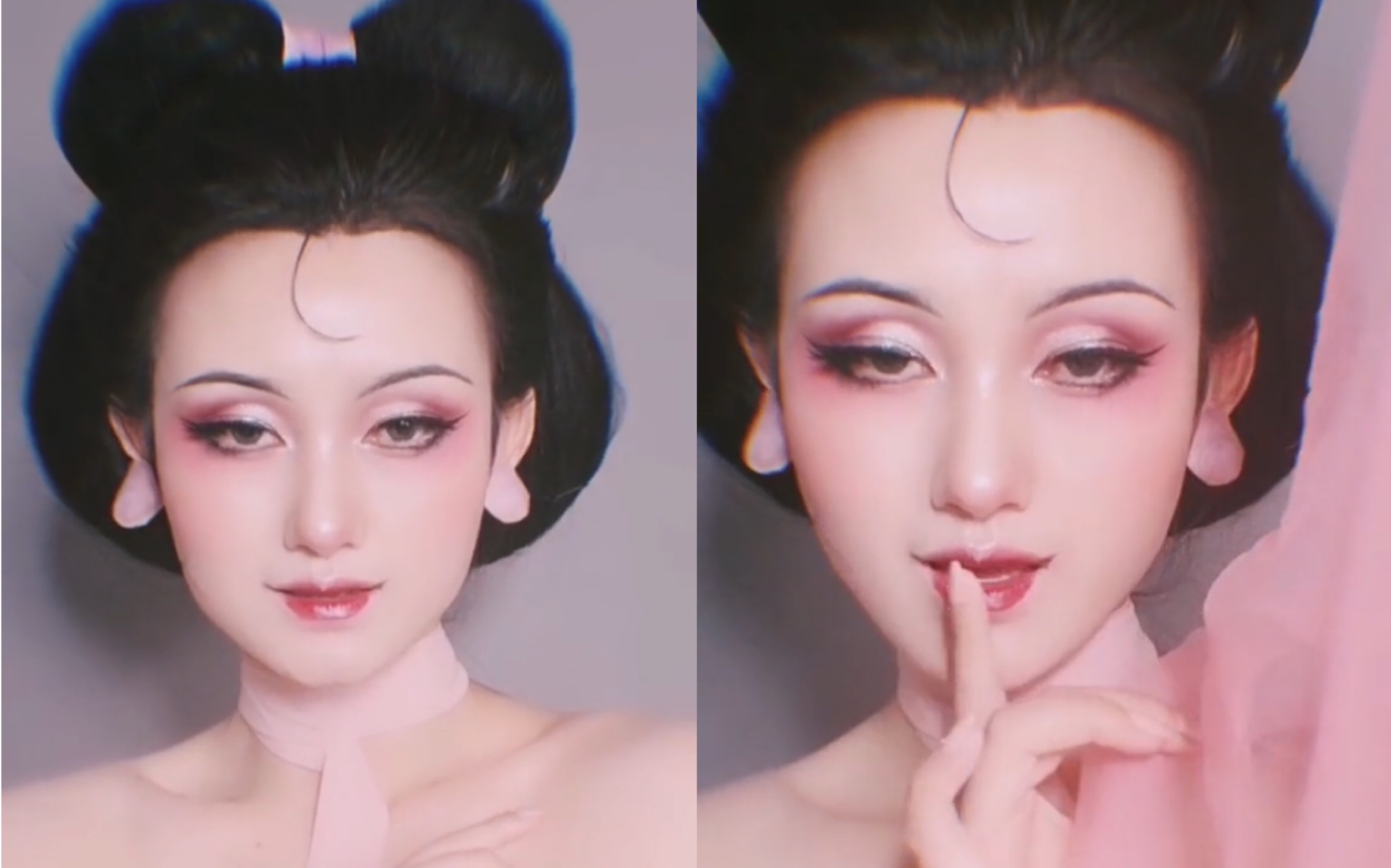 真人动画片版妲己妆#妲己