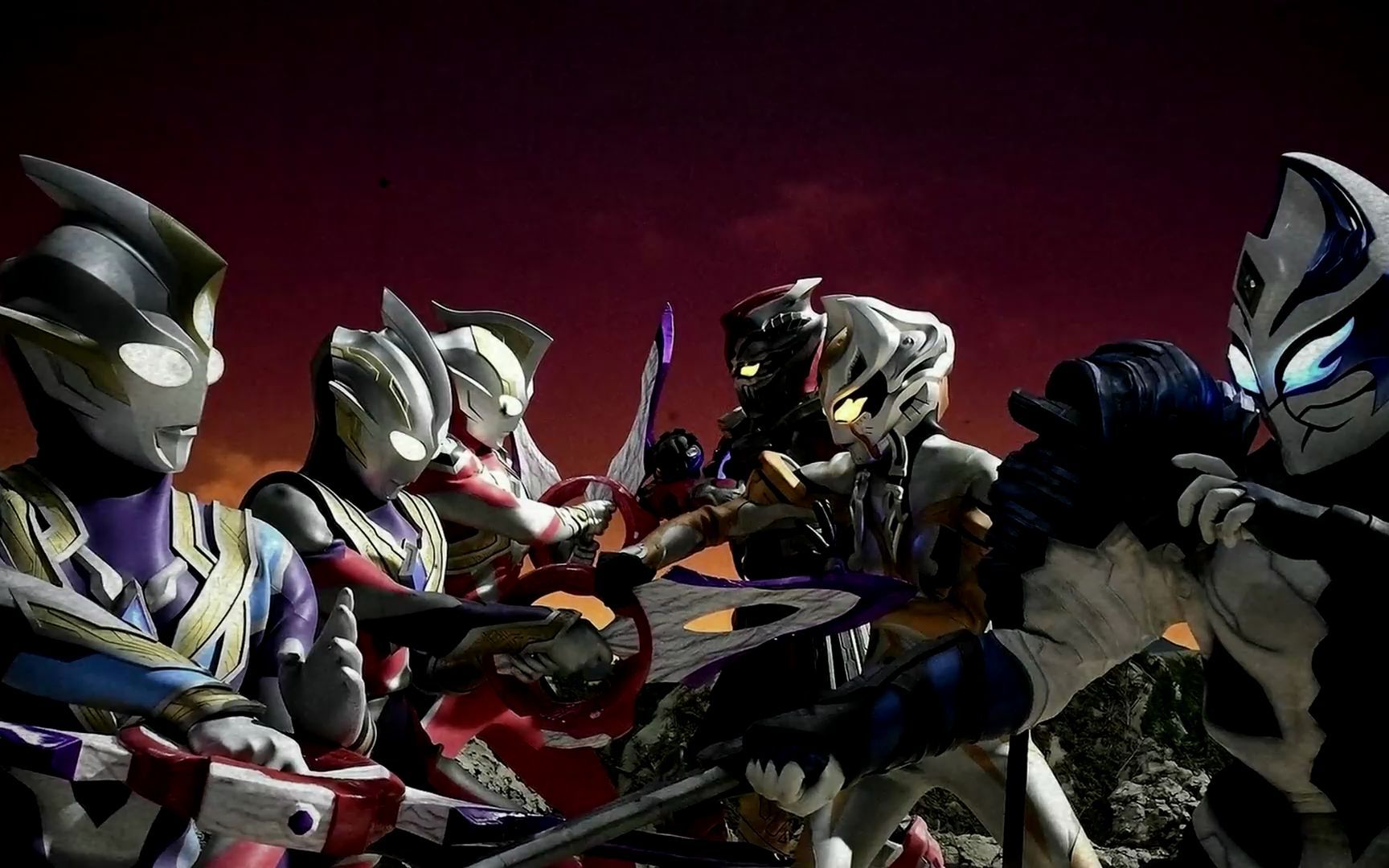 特利迦奥特曼最新情报 -特利迦三形态对战黑暗三人小队!