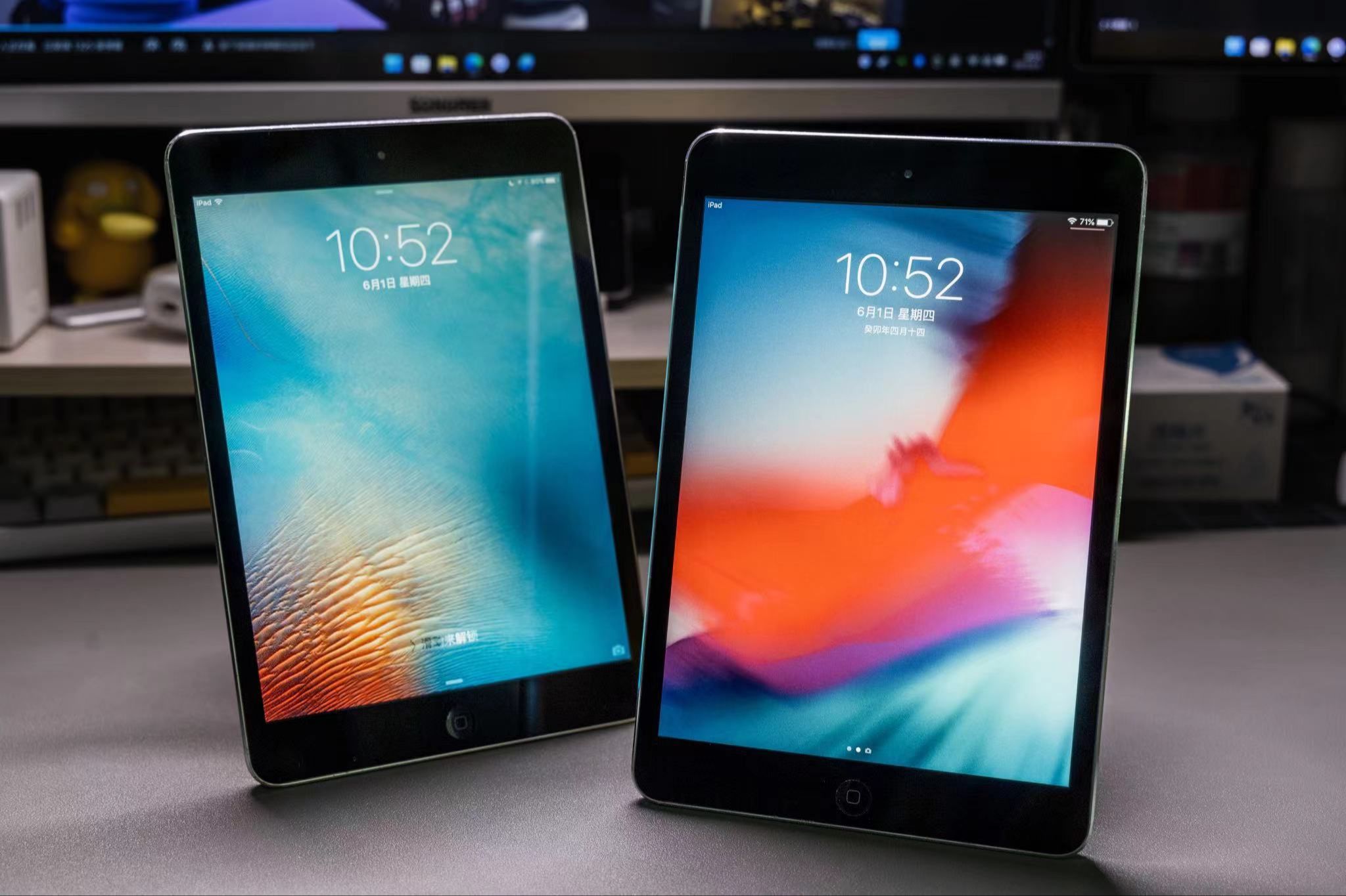 ipadmini2-ios9对比ios12