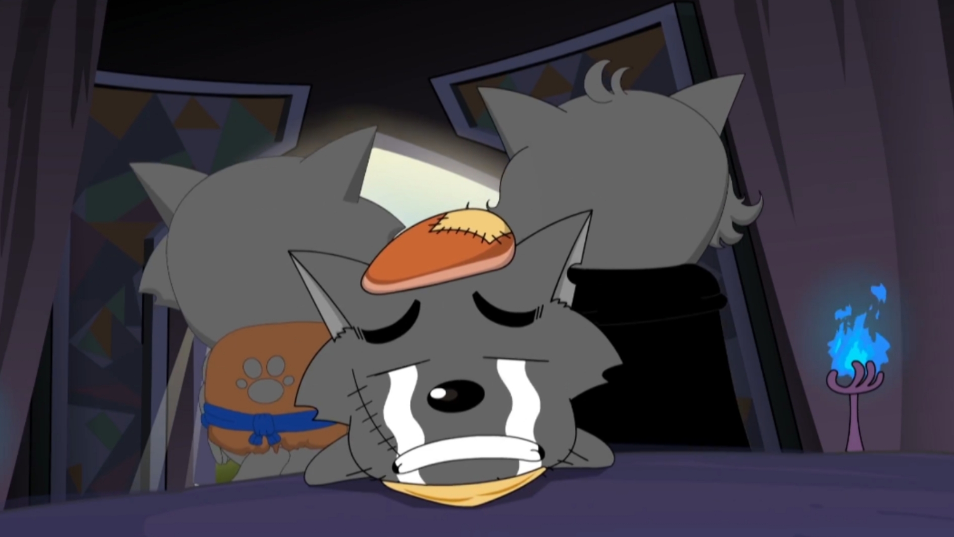 灰太狼被狼族长老抓走审判了