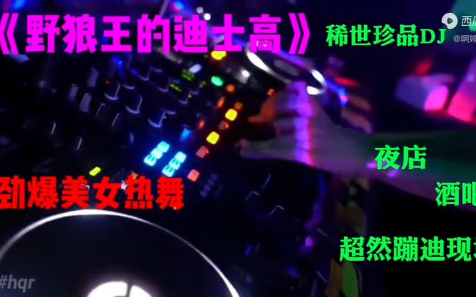 [图]《野狼王的迪士高》哔哩哔哩视频稀世珍品DJ@啊婷听音乐夜店劲爆美女热舞酒吧超然蹦迪现场#hgr