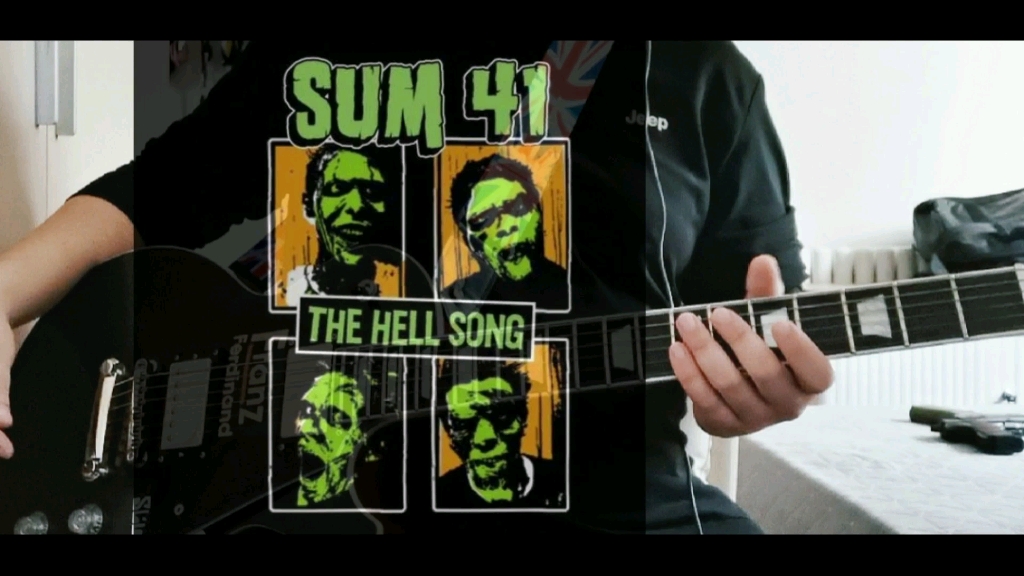 [图]SUM41《the hell song》吉他cover，小年躁起来！