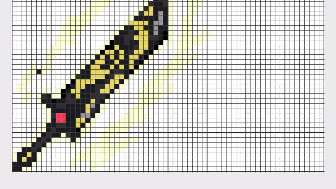 自创像素画 之 黄金蛇刃