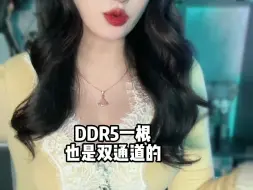 下载视频: 说过多少次了啊！别叫我阿姨！！！ddr5一根也不是真的双通道！！！都说了很多遍了！！！