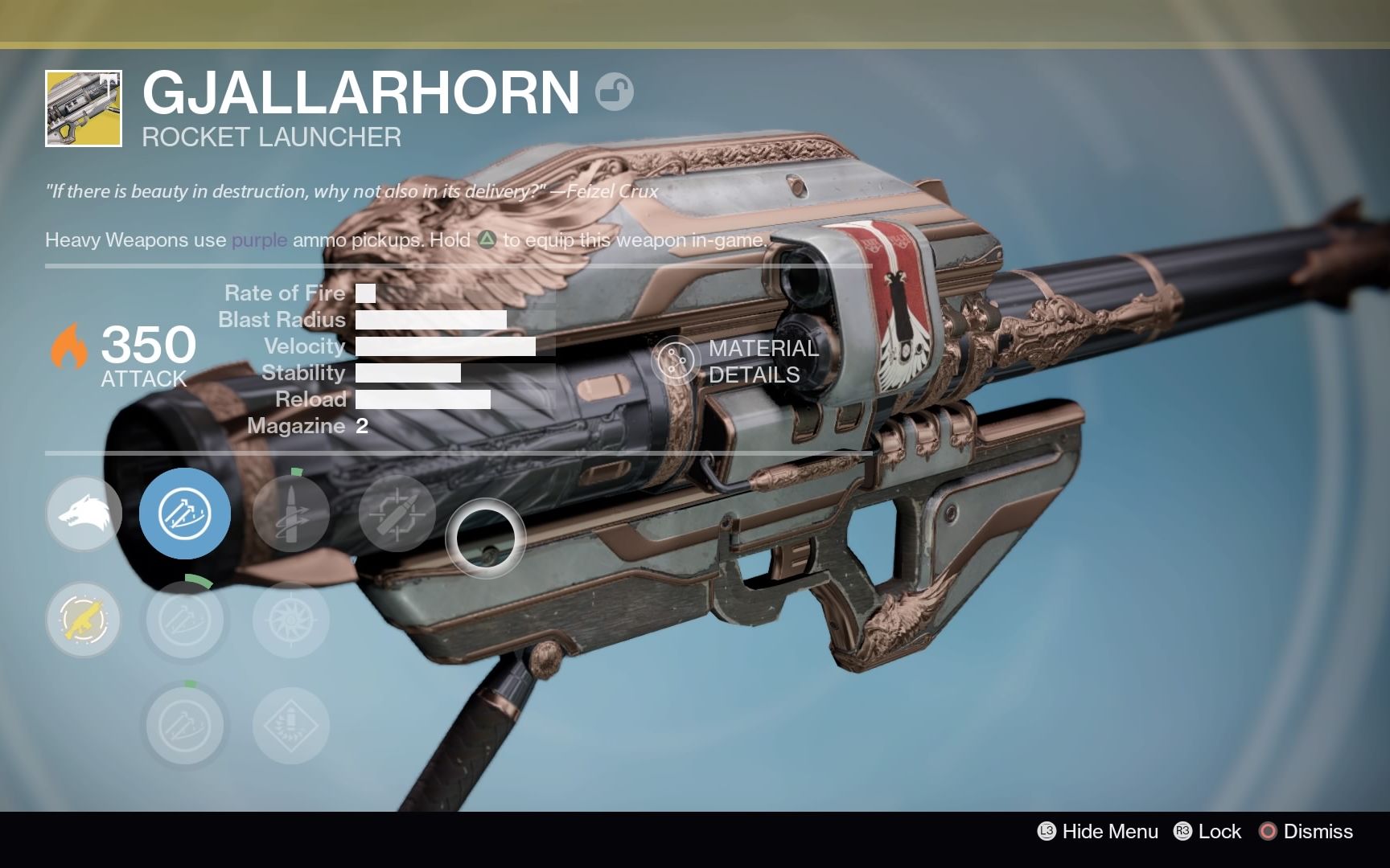 命运1狼头火箭筒gjallahorn加拉尔号角获取副本