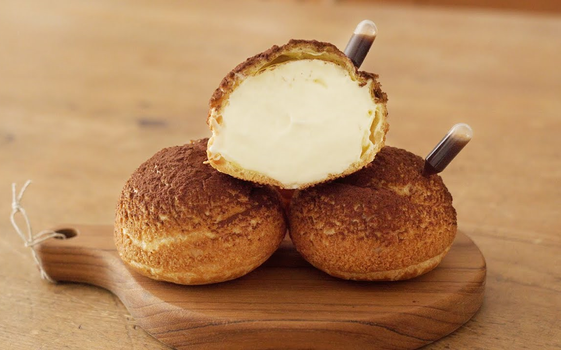 【dalmiin】提拉米苏泡芙~|tiramisu cookie choux