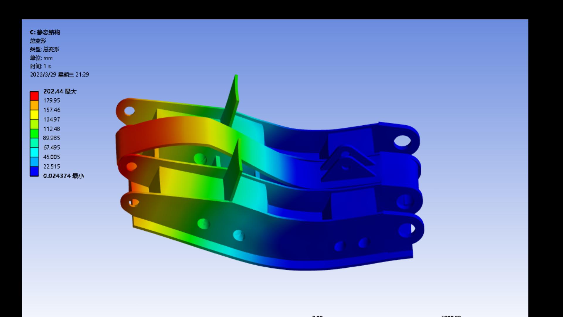 [图]小谷课堂ANSYS workbench刚度强度分析-变压力无摩擦支撑圆柱形支撑的使用