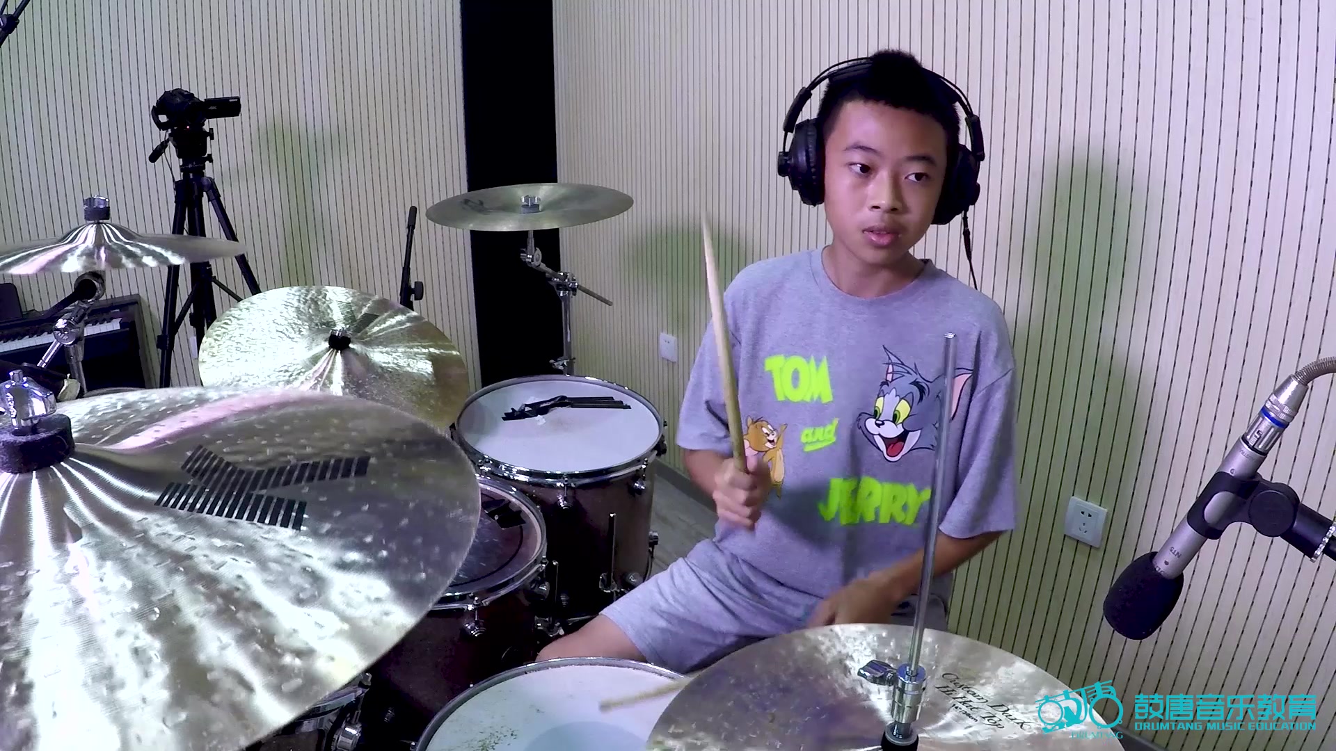 深圳鼓唐十三岁小鼓手黎陈杰《mohair mountain》鼓唐音乐教育