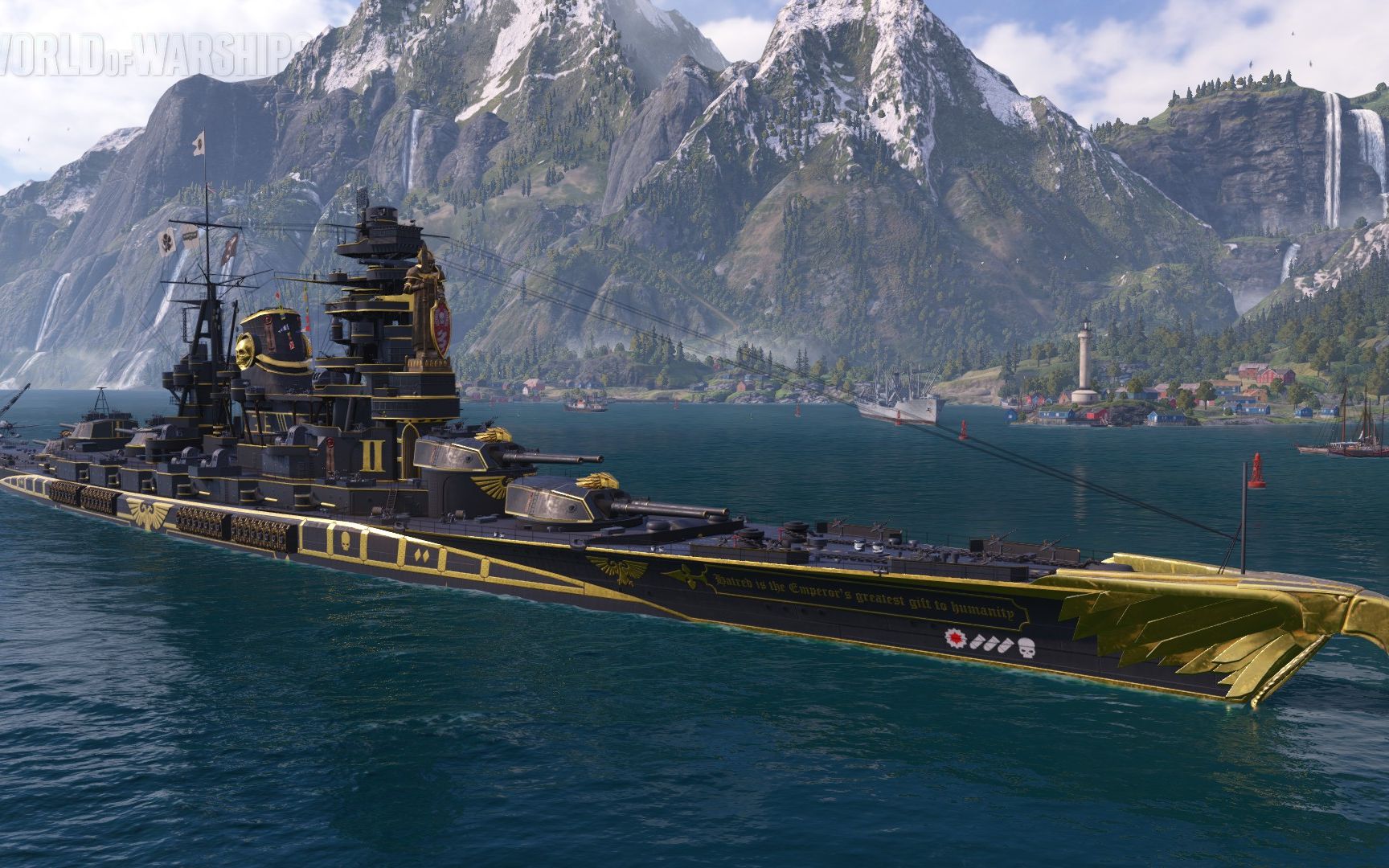 战舰世界:战锤天城圣洁怒火19万伤害5杀2700经验海怪出没