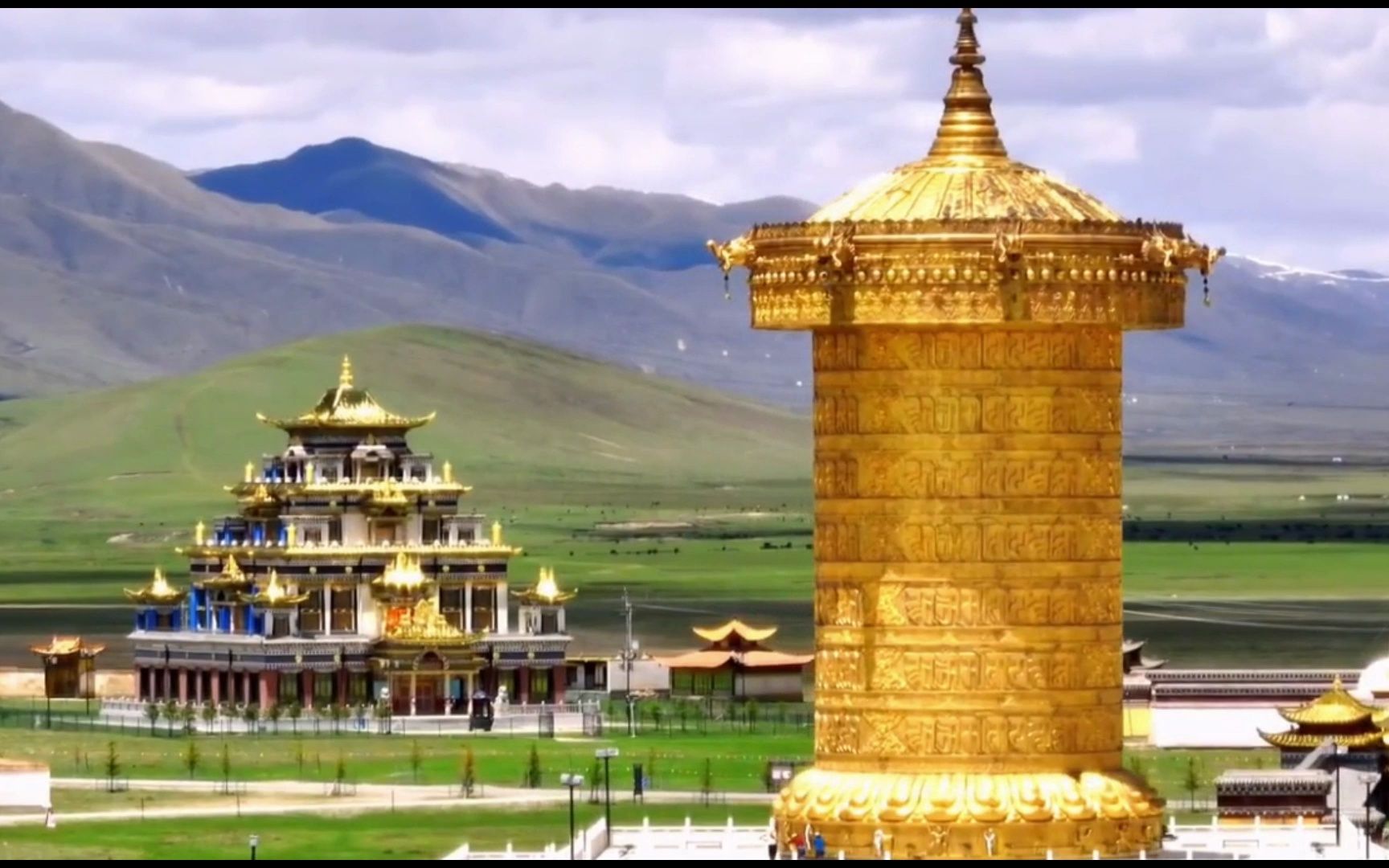 甘南宁玛寺,阿万仓湿地公园