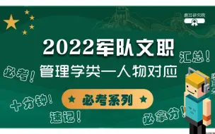 Video herunterladen: 这分必拿！军队文职管理学【必考系列】之人物对应知识点汇总！