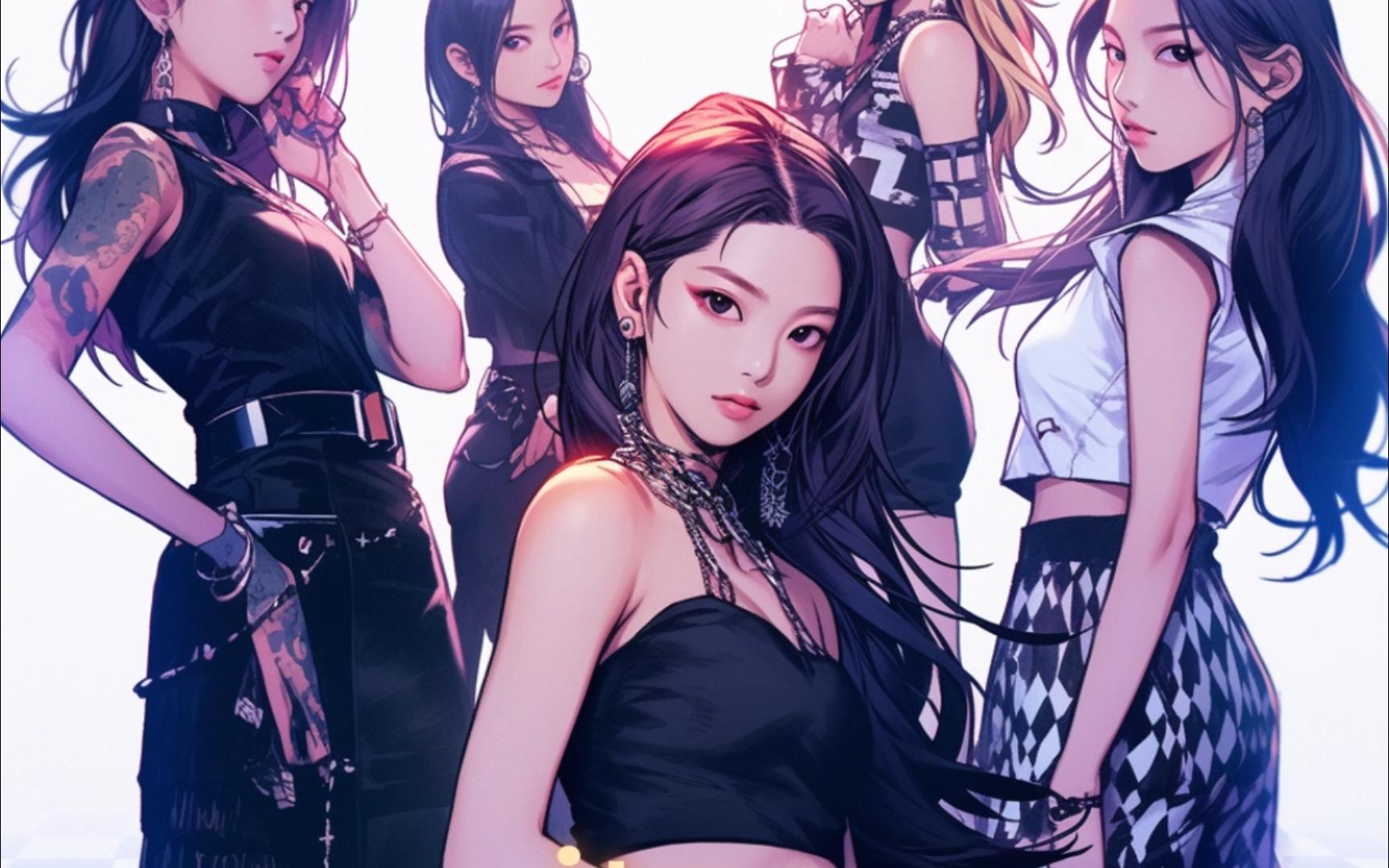 midjourney来画五代七大女团!