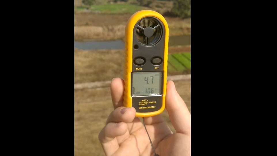 随手录大风天练习测风速
