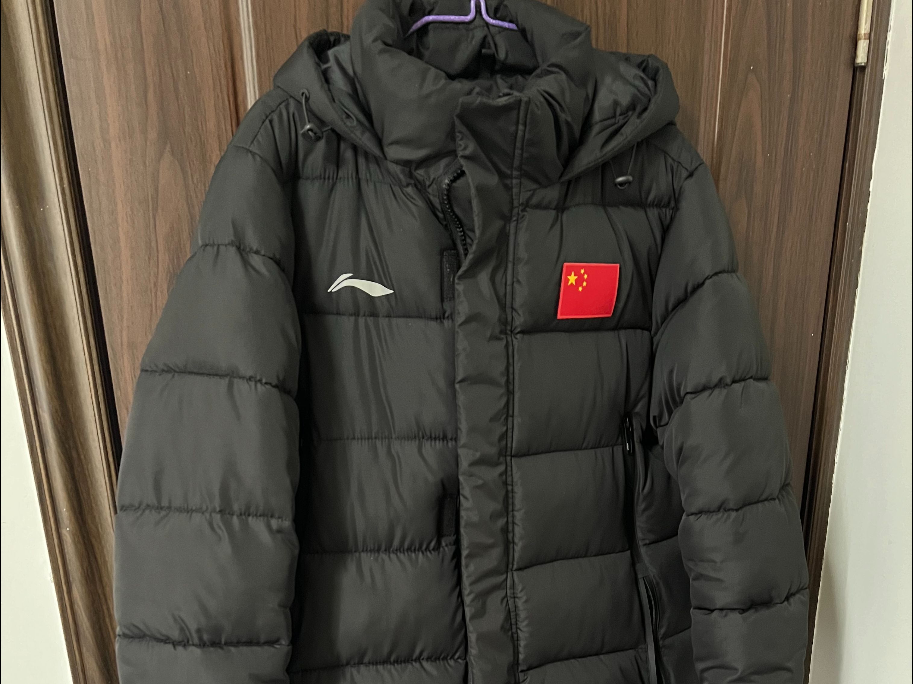 李宁国服大衣细节 上身效果图