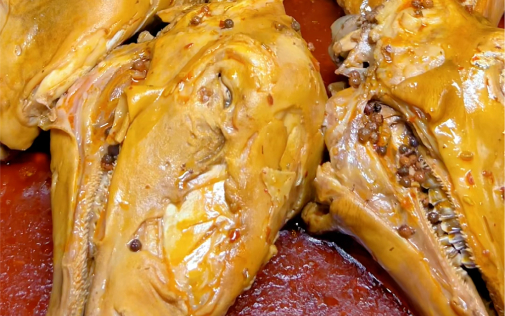 麻辣羊头出锅喽