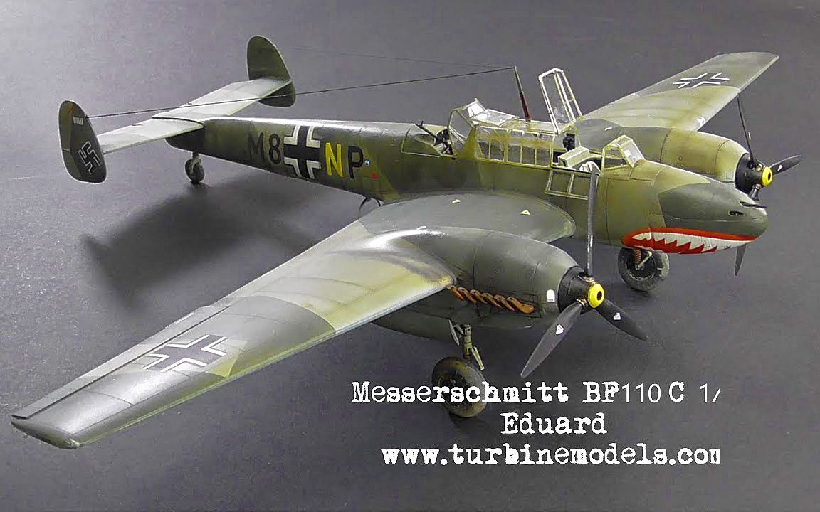 eduard梅塞施密特bf110模型制作148battleofbritain