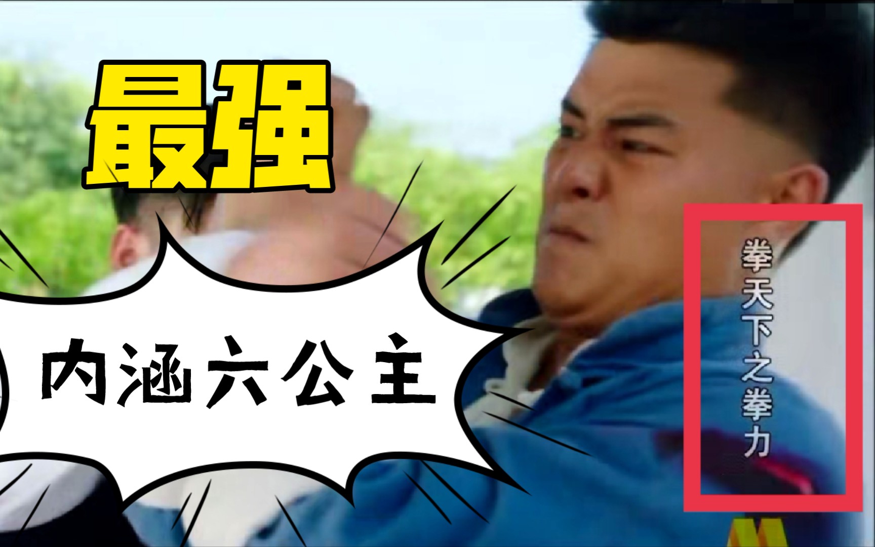 央视六公主又调皮了默默的播出了一部叫做拳天下之拳力的电影