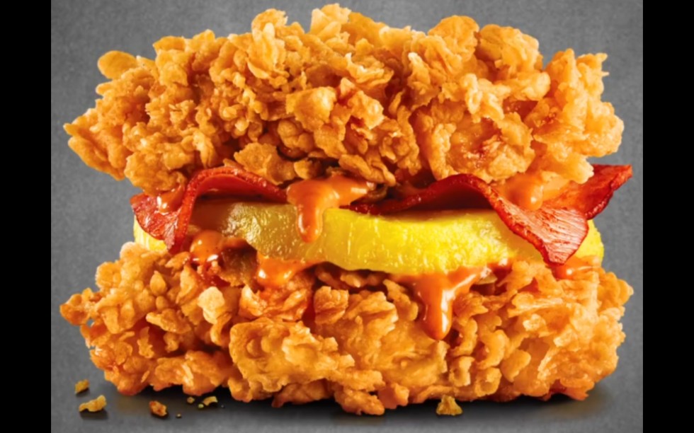 肯德基新品-培根鸡腿重磅肉霸堡