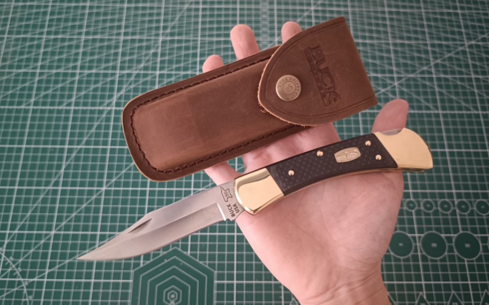 m390钢巴克buck110brs-50周年纪念版折刀_哔哩哔哩_bilibili