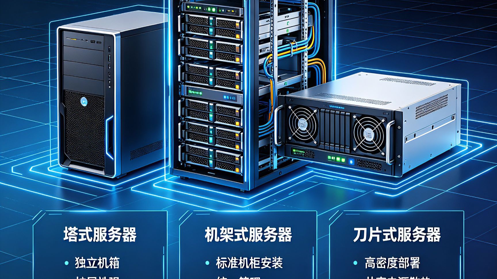 企业采购服务器,塔式、机架式、刀片式到底怎么选?