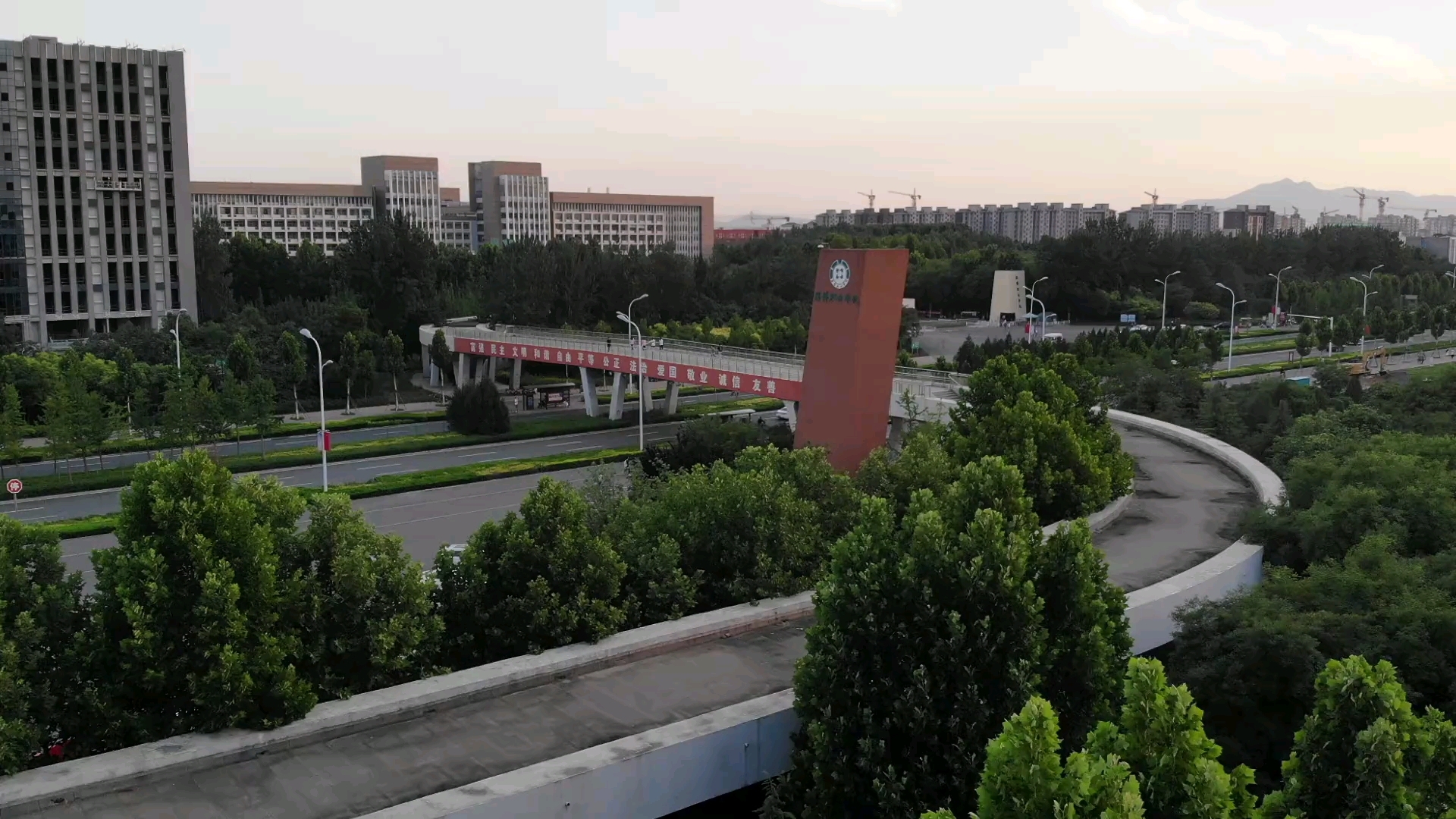 淄博职业学院北校区航拍