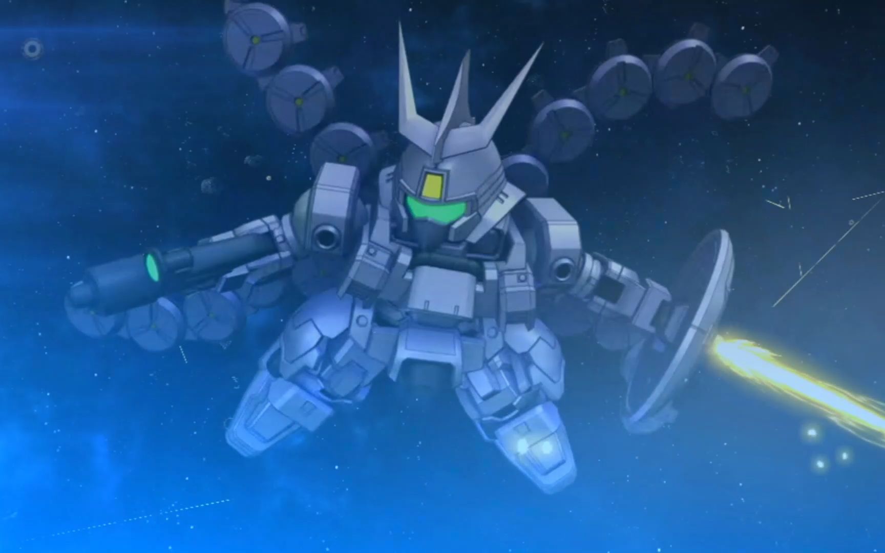 sd gundam g世纪火线纵横(ns)战斗动画 -- 墨丘利·休潘