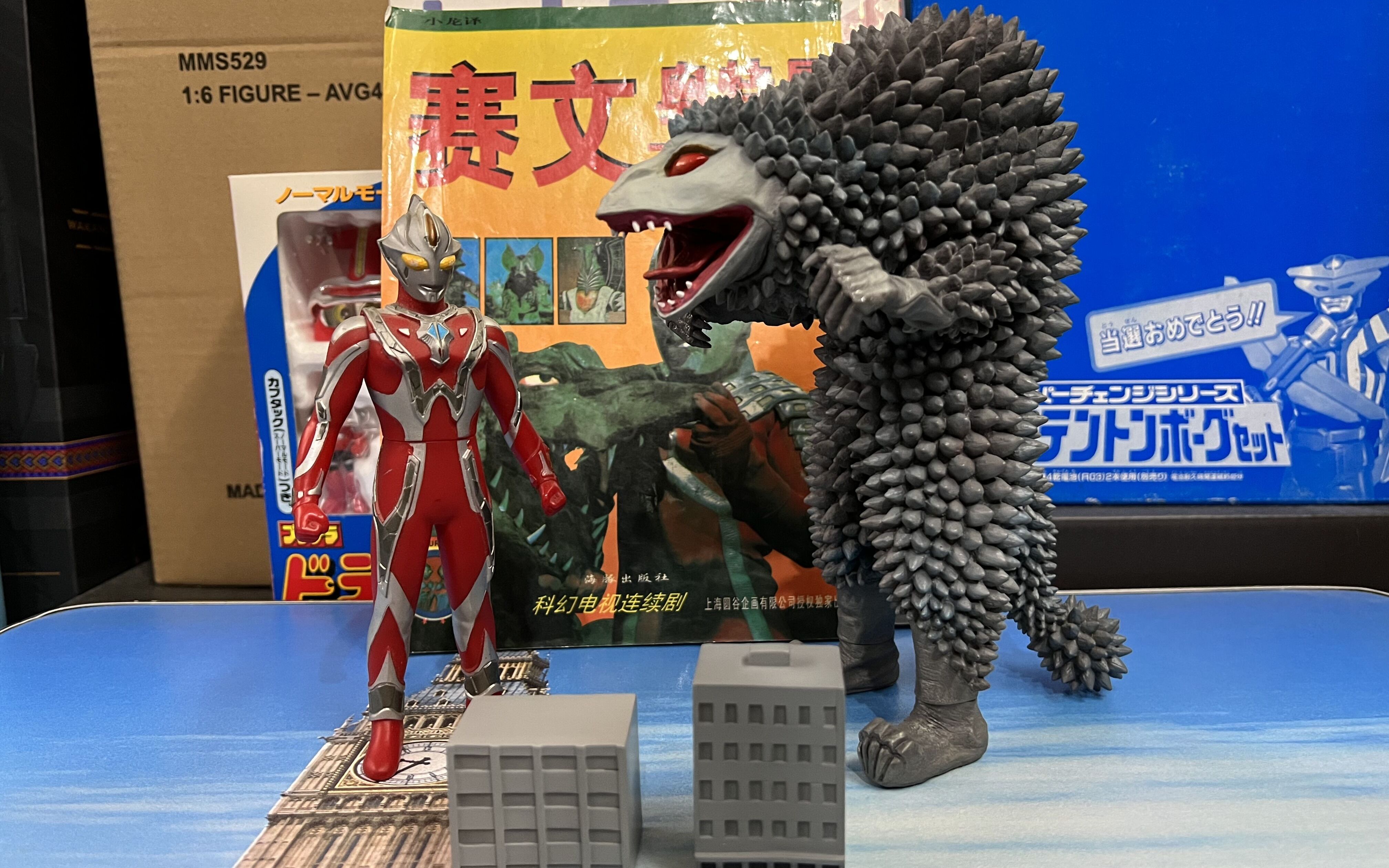 老爱制作1051大怪兽系列xplus赛文奥特曼泡沫怪兽邓肯