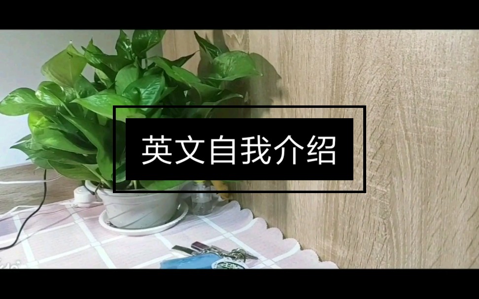 英语作业英文自我介绍 20191104哔哩哔哩bilibili