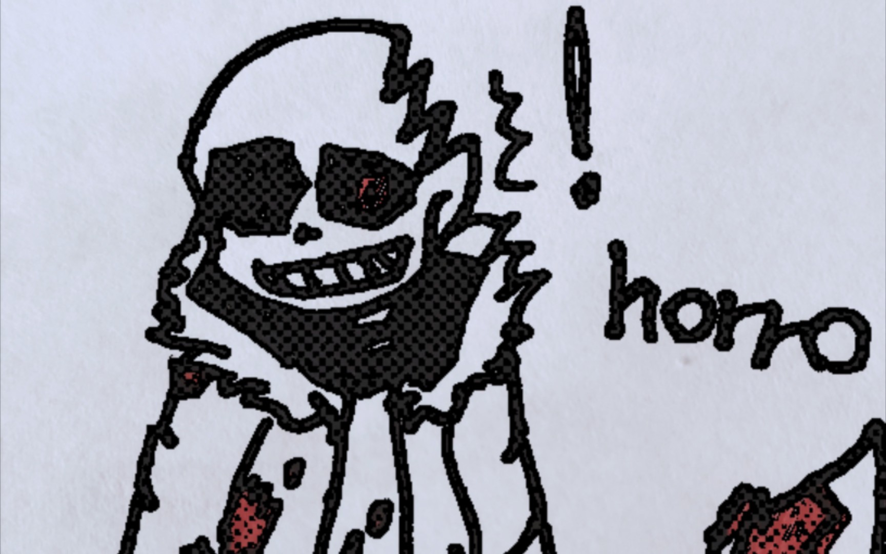 horrortale恐惧衫手绘屑