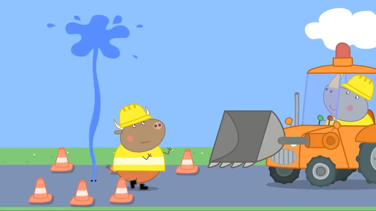 Peppa Pig小猪佩奇英文原版  Digging up the Road(每日更新)哔哩哔哩bilibili