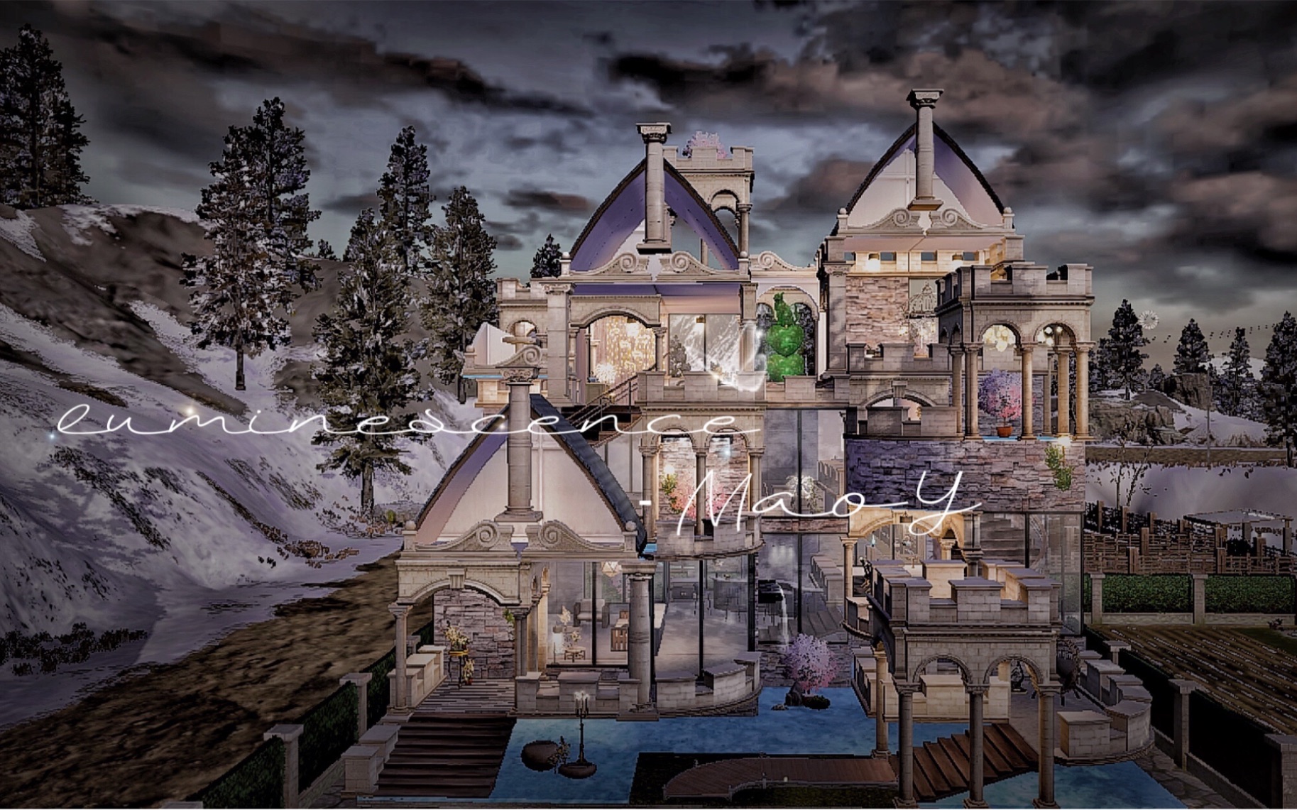 『明日之后』原创 ‖ 单人城堡建筑 ‖ luminescence ‖ 内饰