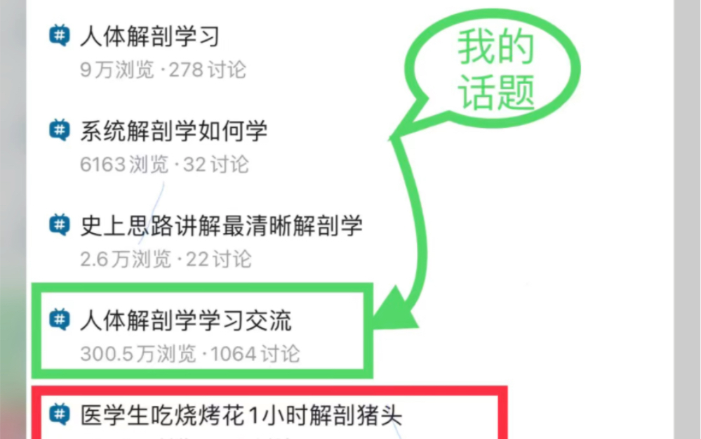 话题突破300万浏览了终于是一输入解剖,就可以看到我创建的话题了哔哩哔哩bilibili