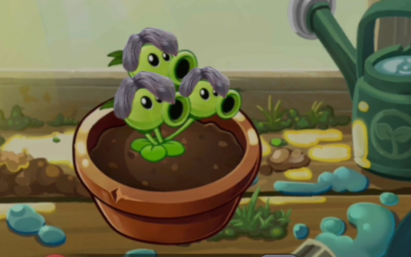 pvz2实战测评:三重射手,绿卡之光