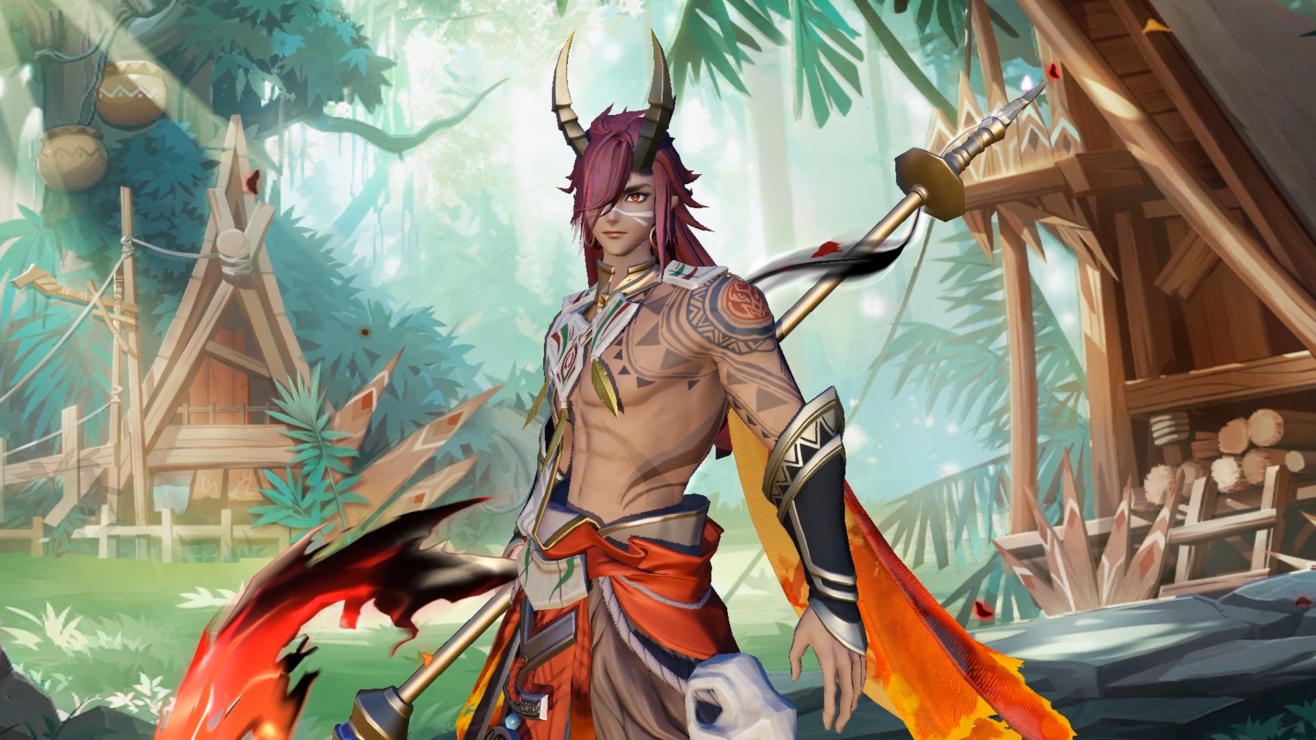 【皮肤展示】夜叉全新赏金特典皮肤「热野蛮锋」