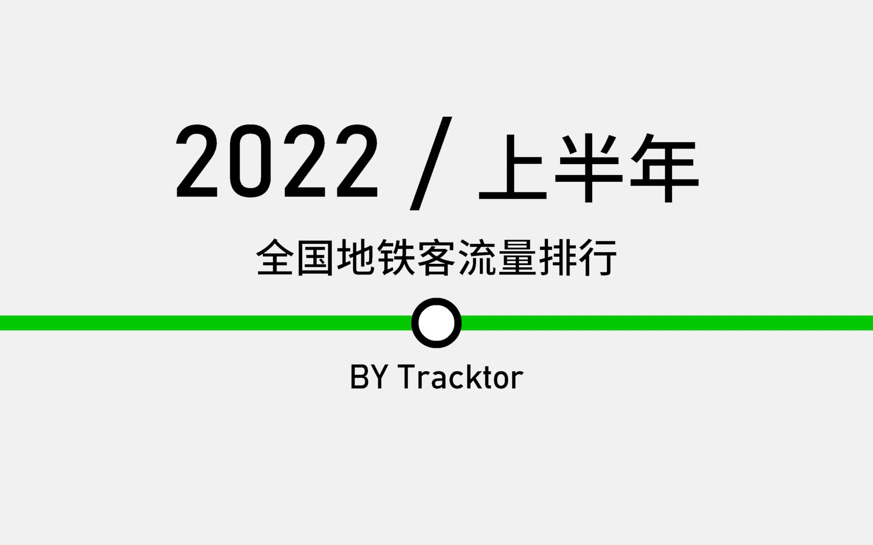 【数据可视化】2022上半年 全国地铁客流量排行哔哩哔哩bilibili