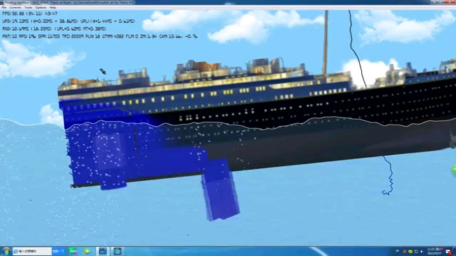 [图]（沉船模拟器）泰坦尼克号夜晚版沉没
