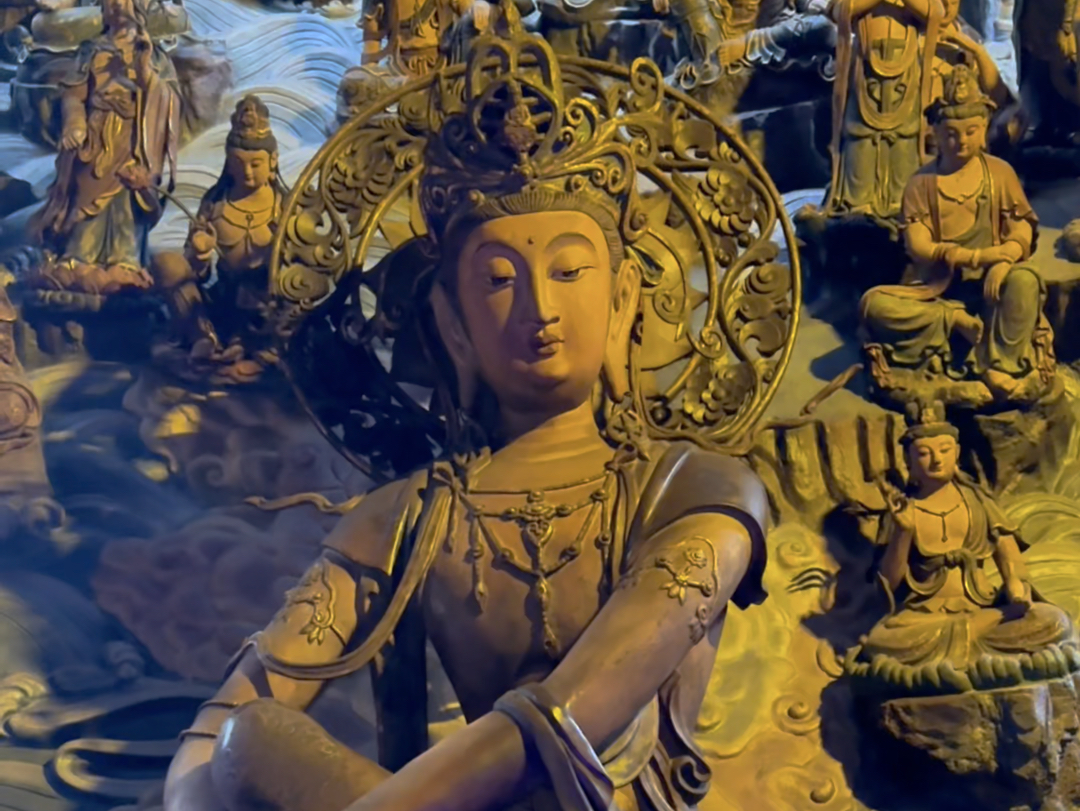 杭州永福寺这尊观音像真精美,让人心生欢喜