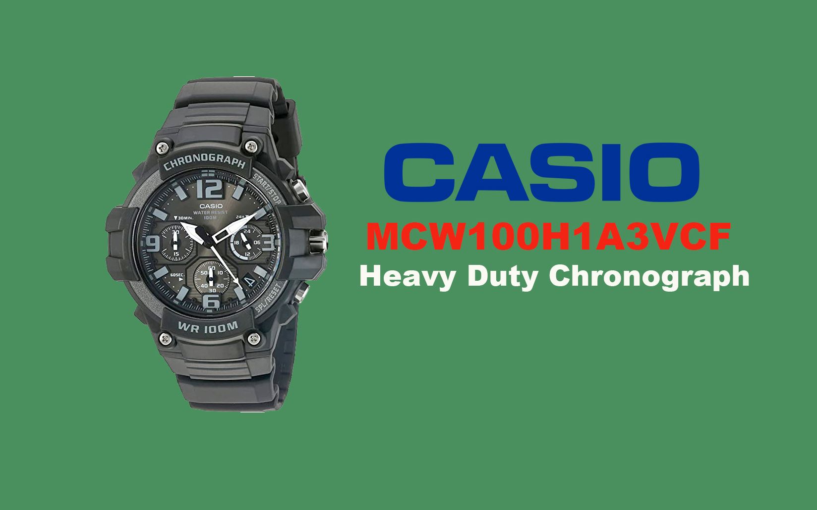 【便宜的手表系列】casio卡西欧 mcw100h-1a3v - 一款凹凸有致,极度耐