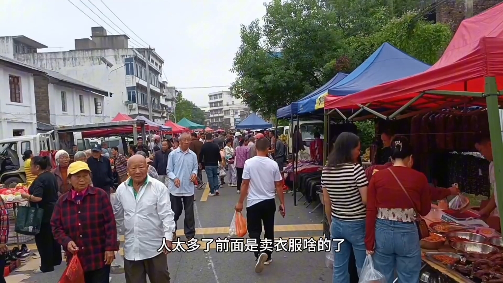 多年不见的人山人海大集,坐标江西南昌安义,满满的人间烟火味哔哩哔哩bilibili